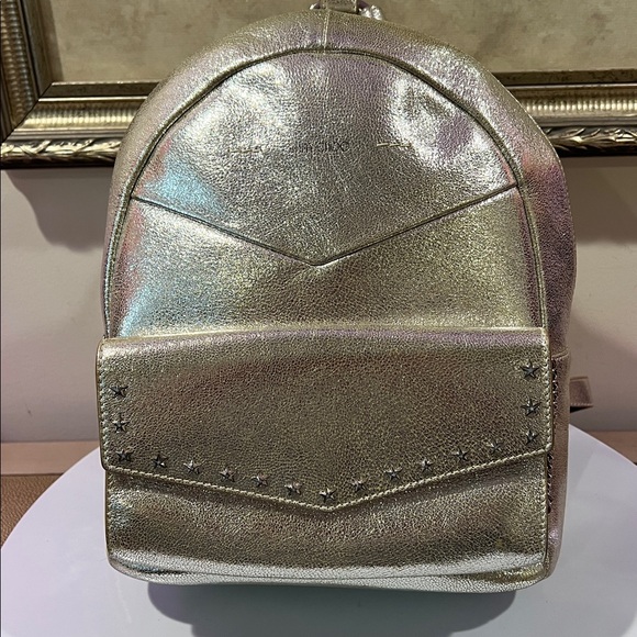 Jimmy Choo Handbags - Jimmy Choo Silver Star Backpack with COA